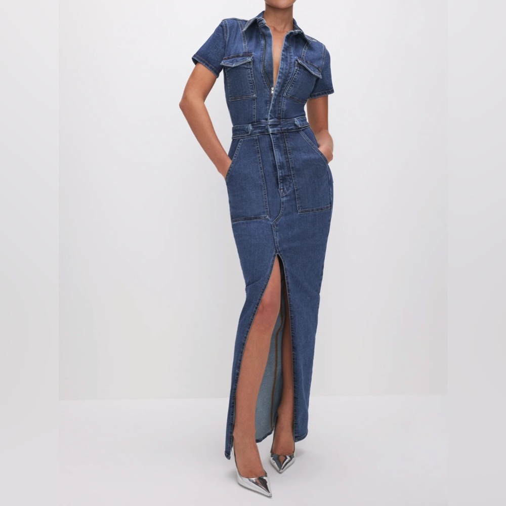 NWT Good American Fit for Success Maxi Dress - Medium - LAST ONE